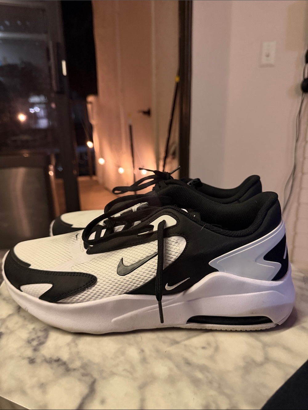 Nike Kids Black and White Low-Top Sneakers